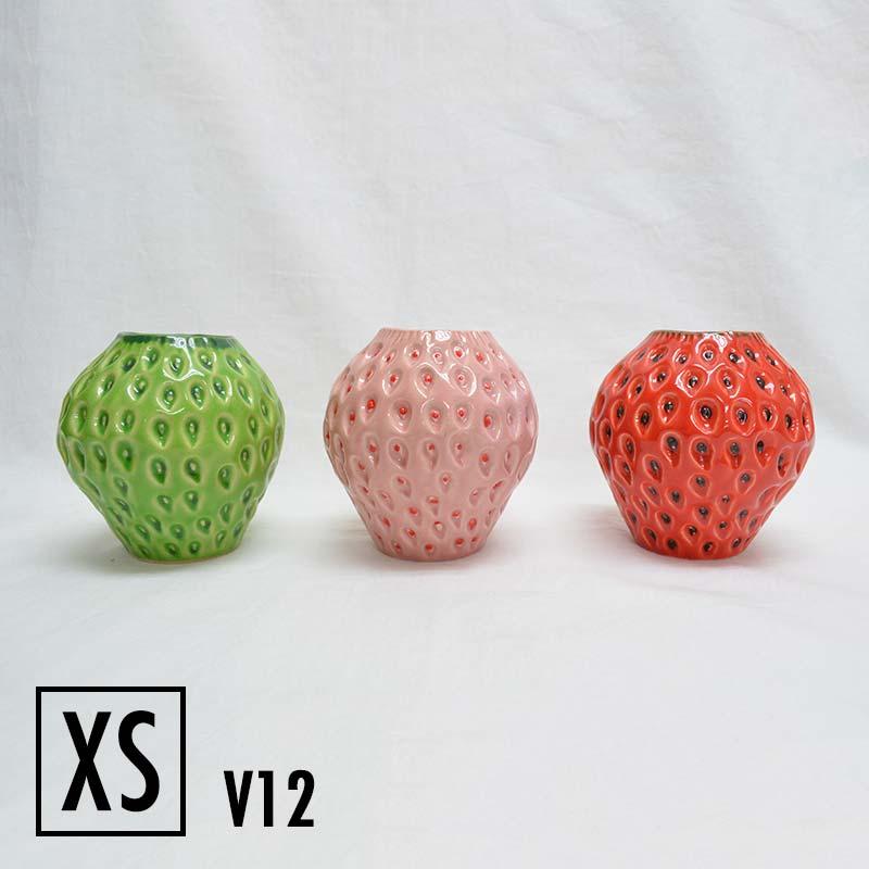 DESPOTS/デスポッツ おしゃれなストロベリー フラワーベース レッド