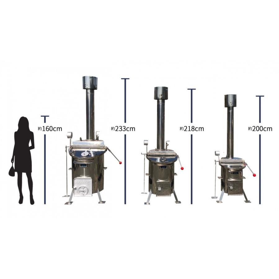 関口鐵工所 乾式ストーブ（焼却炉） タテ型 ステンレス 200型 : くら助