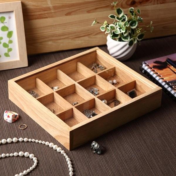 岸田産業 アクセサリーケース L ナチュラル 木製 アクセサリー 収納 木