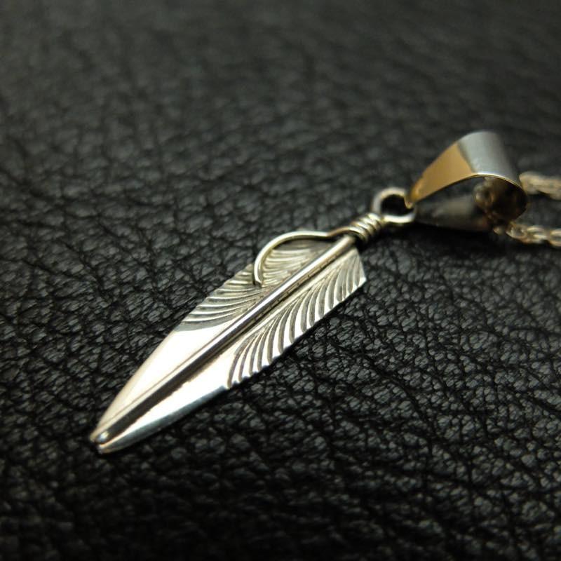 インディアンジュエリー（刻印有 / CC）STERLING フェザー シルバー