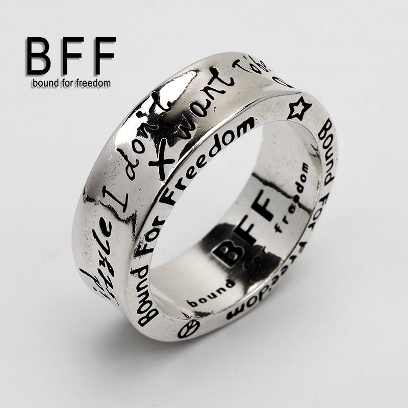 BFF ブランド RAKUGAKIリング シルバーリング メンズ 指輪 シルバー925