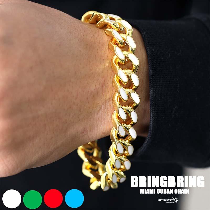 マイアミキューバン ブレスレット 喜平チェーンブレスレット メンズ