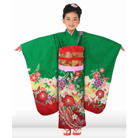 七五三 着物 7歳 レンタル フルセット 女の子 箱迫セット 着物レンタル