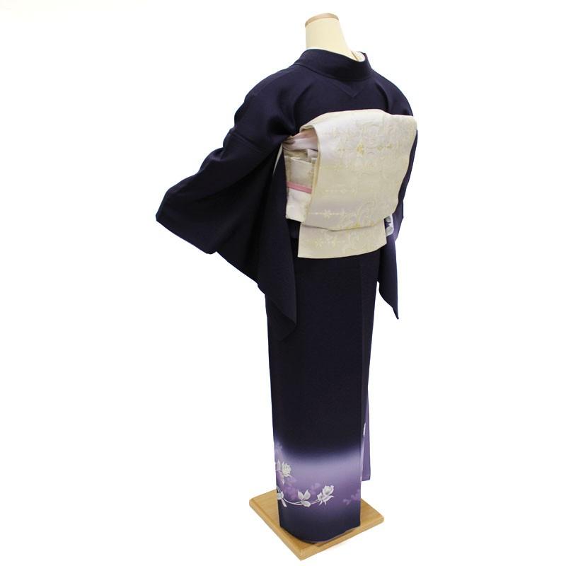 着物 レンタル 訪問着 正絹 フルセット 紫 おしゃれ 大人っぽい