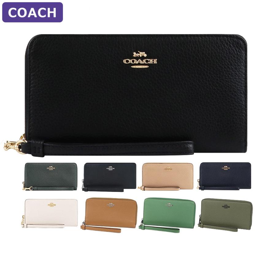 COACH（コーチ） 財布 長財布 C4451 ストラップ付 ラウンドジップ