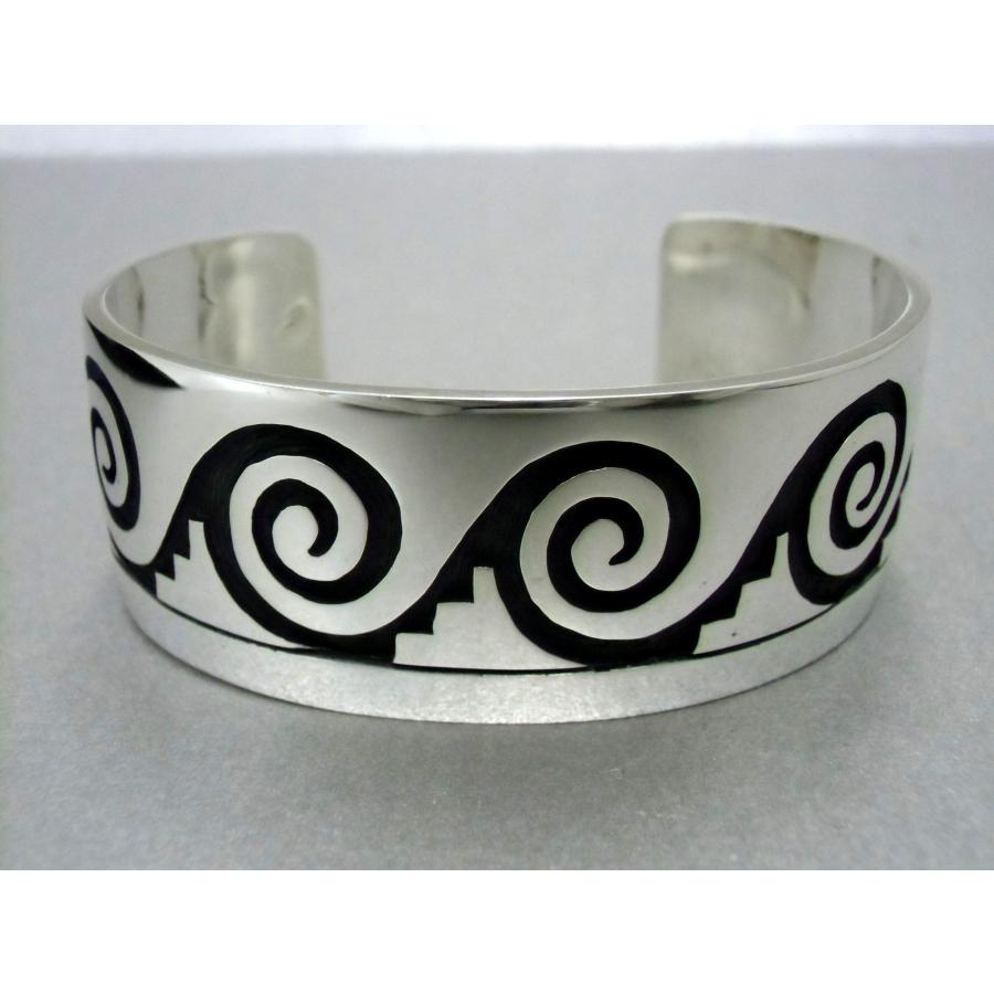 ホピ バングル Lawrence Saufkie ウォーターウェーブ : ホピ屋 - 通販