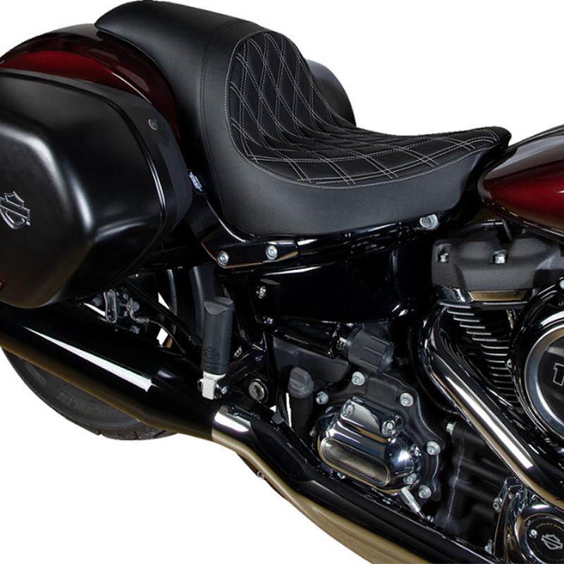 ハーレー ローライダー/S/ST、スポーツグライド カスタムシート ダブル