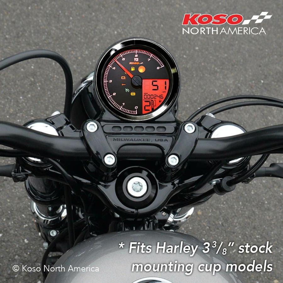 KOSO 27-5797BK LCDカラーチェンジ スピード/タコメーター ブラック