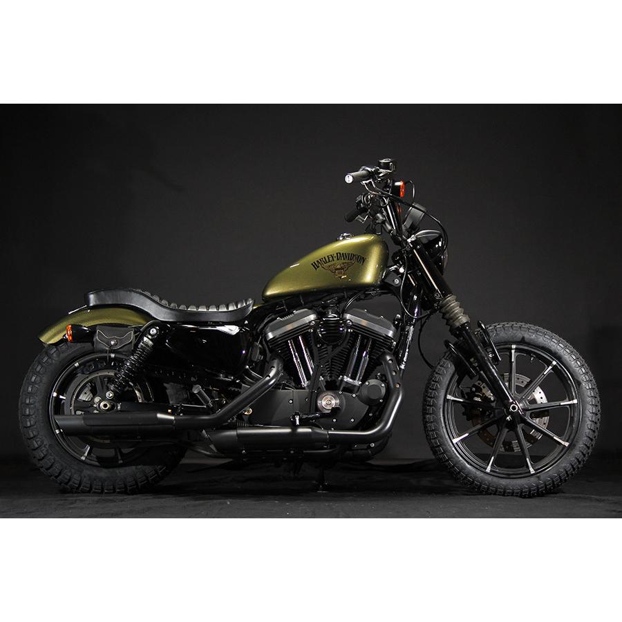 GLEAMING WORKS コブラ シート ブラック スポーツスター用 GW-3005