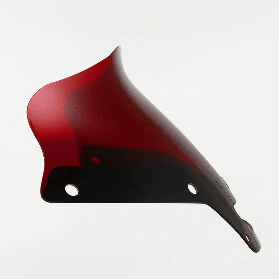 KLOCK Werks KOLOR FLARE ウインドシールド 6インチ レッド FXLRST