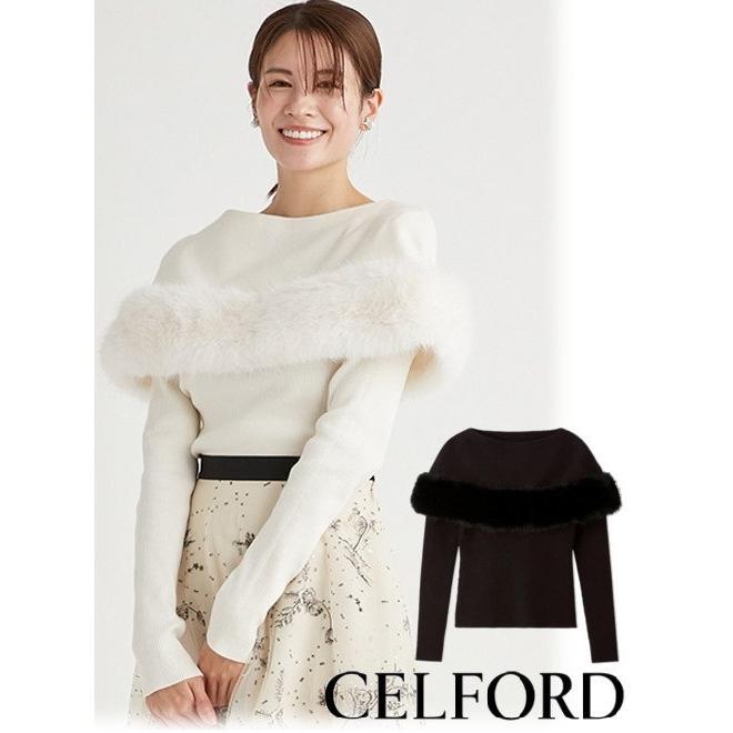 CELFORD（セルフォード） (15%OFF) ファーケープロングスリーブニット