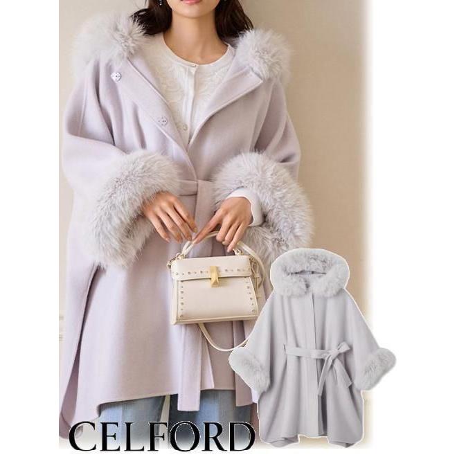 CELFORD（セルフォード） (10%OFF&300円OFF）CELFORD ファーポンチョ