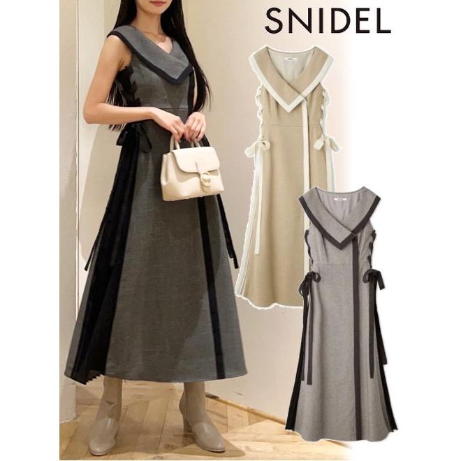 SNIDEL（スナイデル） (セール50%OFF) サイドプリーツツイード