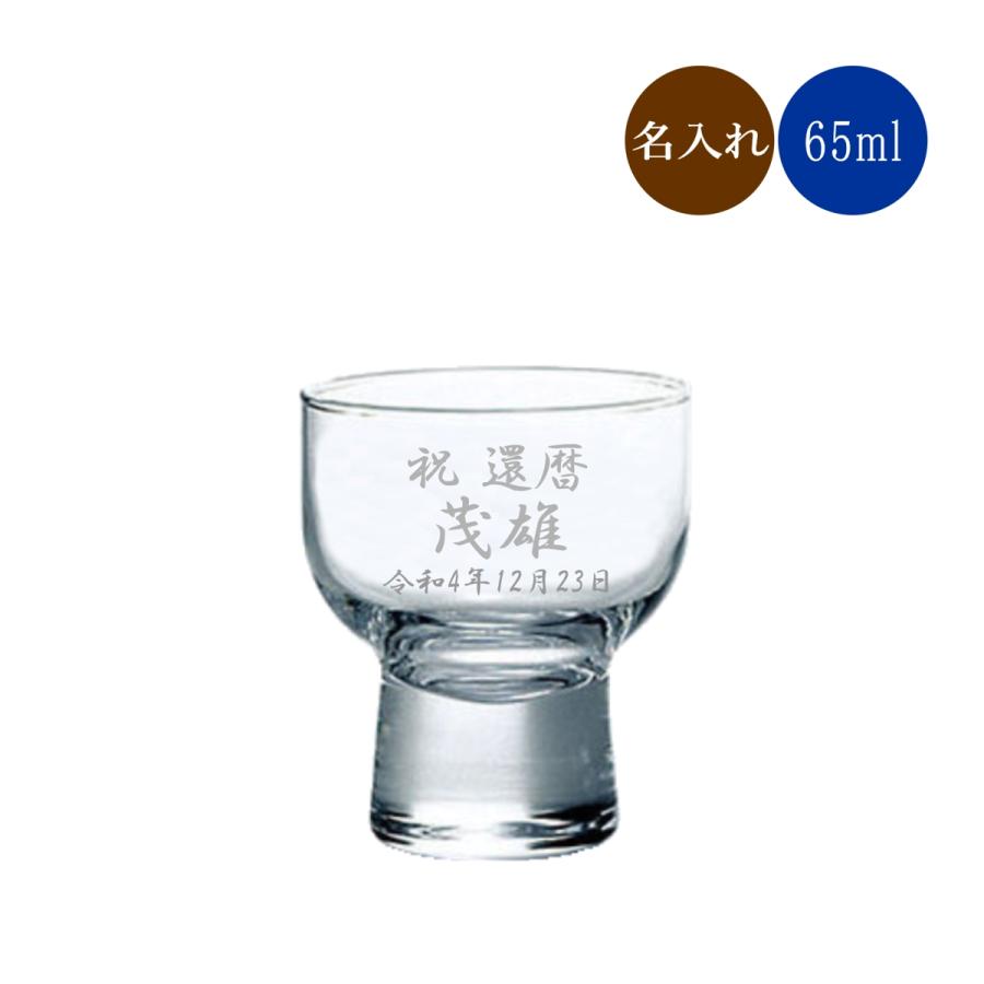 東洋佐々木ガラス 名入れ 冷酒グラス 高台 お祝い 日本酒 グラス J
