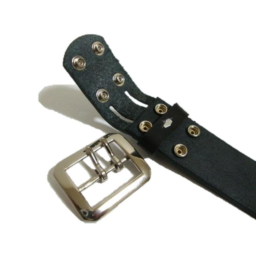 栃木レザー スパイダー スタッズベルト 黒 ルビースポッツ 日本製 製造