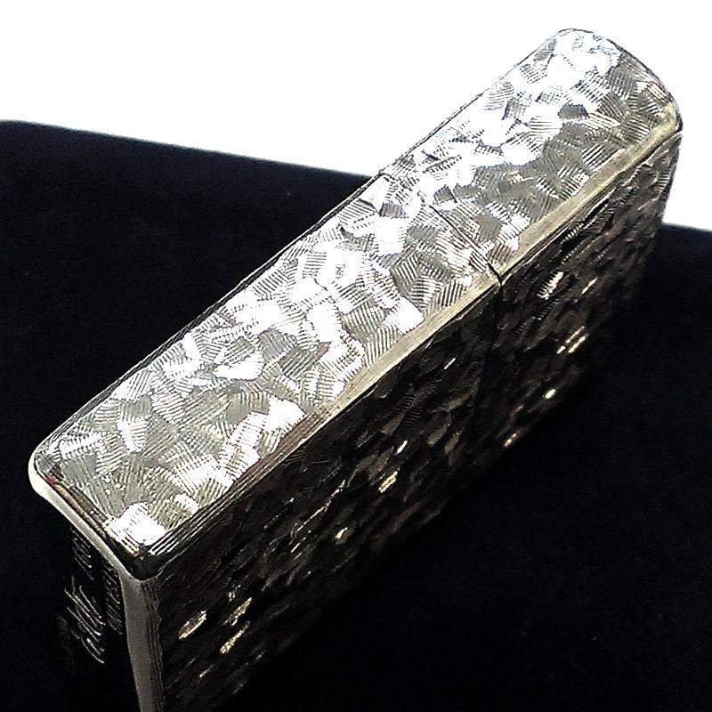 ZIPPO（ジッポー） 純銀 スターリングシルバー 一点物 手彫り 5面彫刻