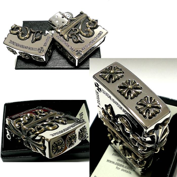 ZIPPO（ジッポー） ジッポ ライター メタルジャケット クロス シルバー
