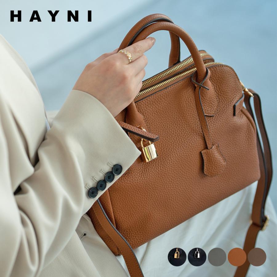 HAYNI（ヘイニ） 本革 ショルダーバッグ ハンドバッグ 2way レディース