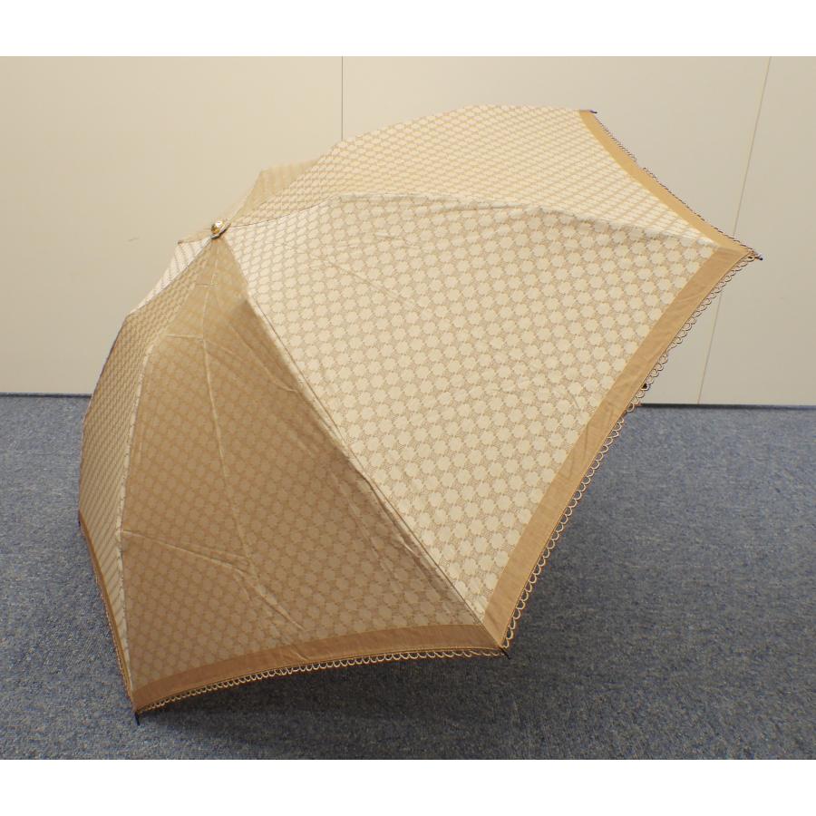 TRIOMPHE セリーヌ 折畳日傘 トリオンフ 薄茶 パラソル ヴィンテージ