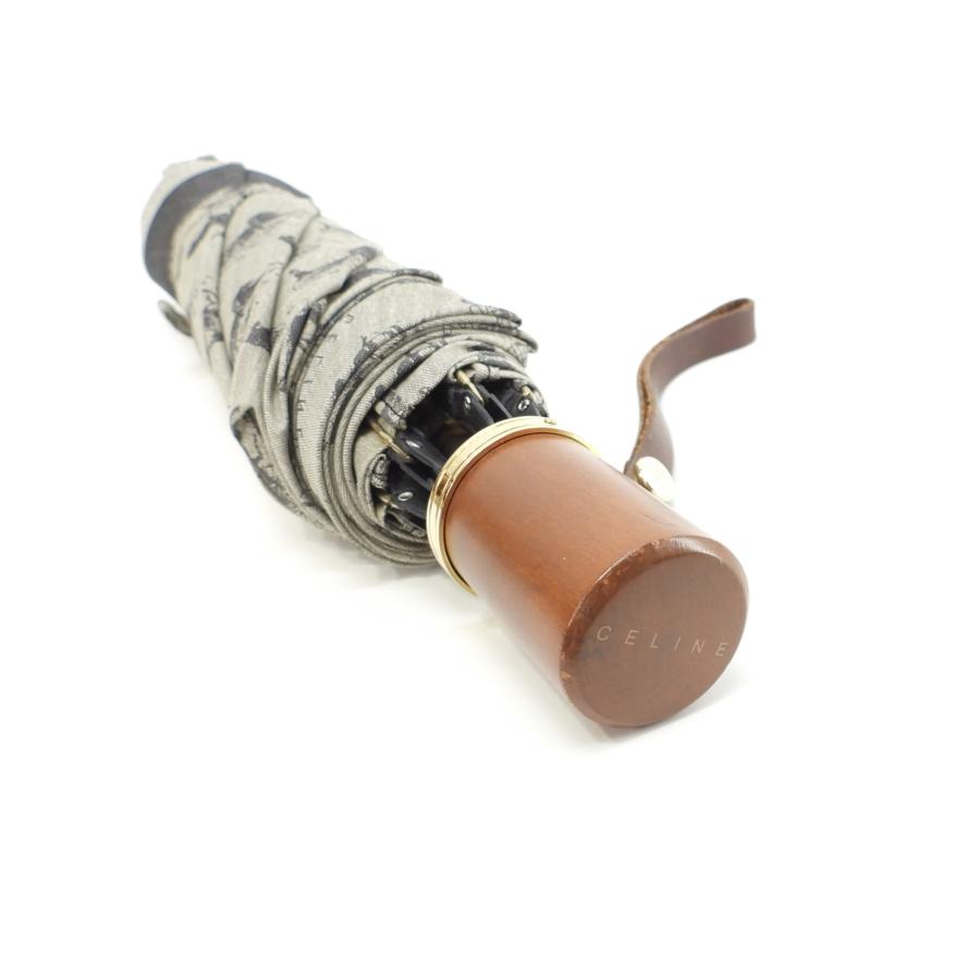 CELINE（セリーヌ） 折畳日傘 馬車柄 灰 パラソル ヴィンテージ