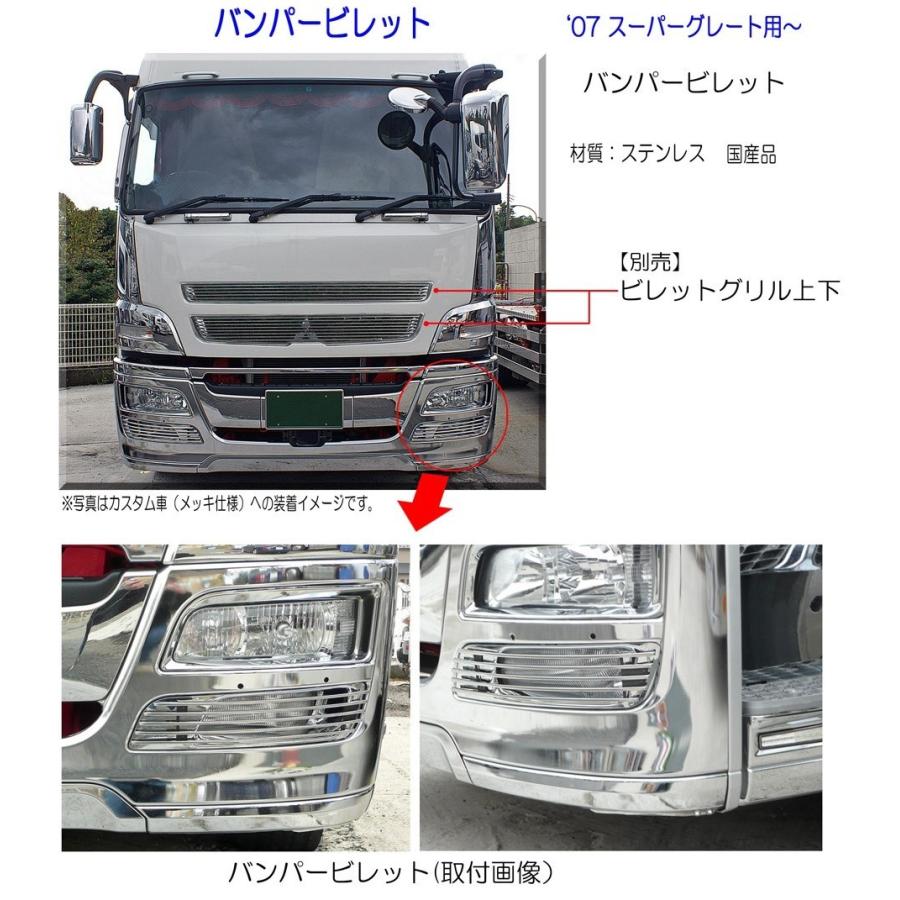 バンパービレッド 07スーパーグレート用 左右セット ATS製 : トラック