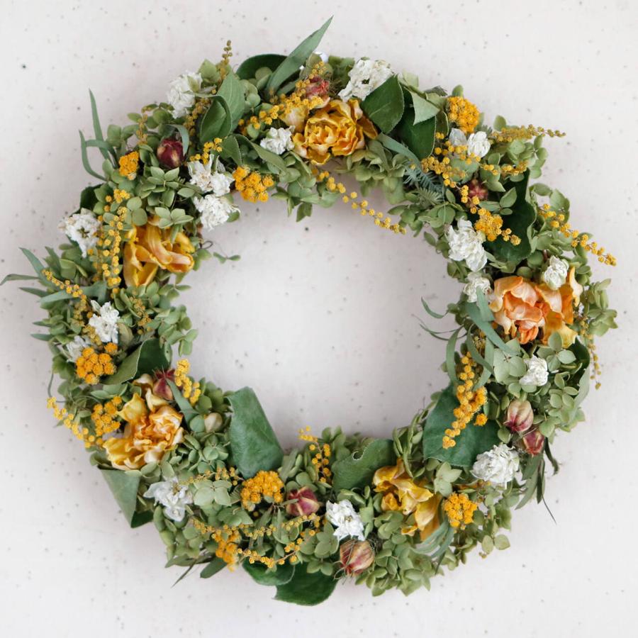 1点もの ・ 玄関ドアOK♪】貝殻とシーグラスの夏色リース C / 夏 玄関