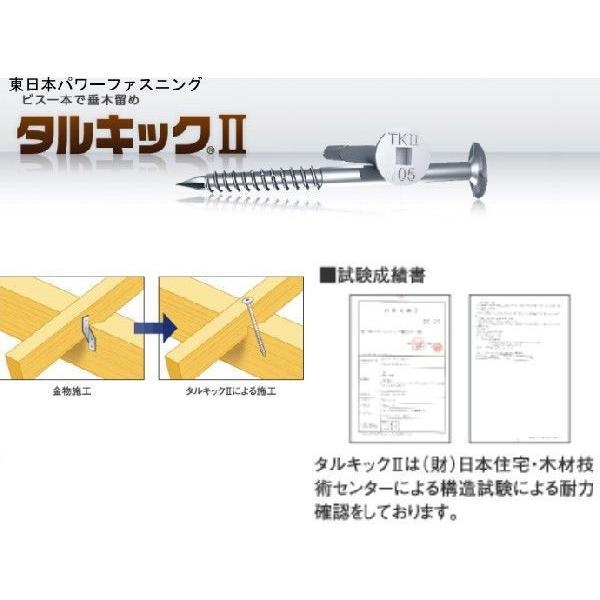 タナカ 東日本パワーファスニング タルキックII TK6X185II ビス長さ