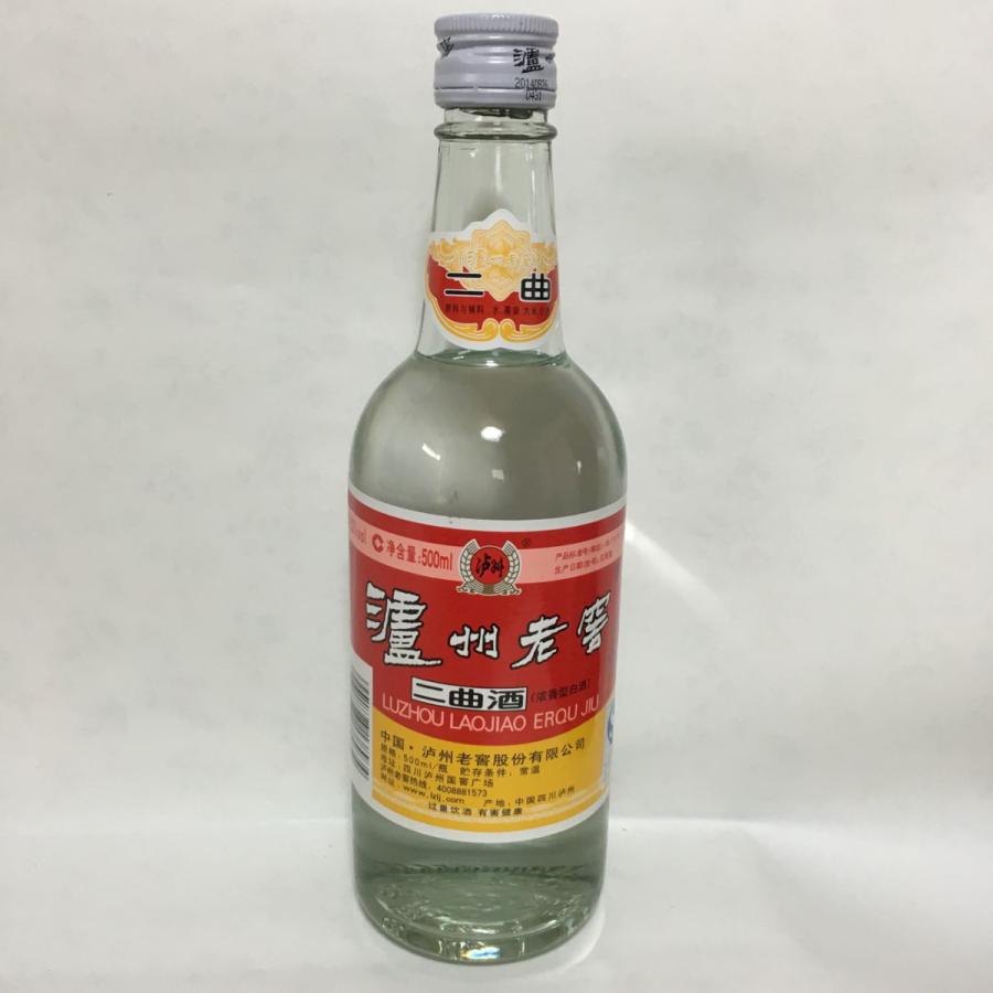 濾州老窖（二曲）500ml スピリッツ 52度 白酒 中国酒 中華お土産 独特