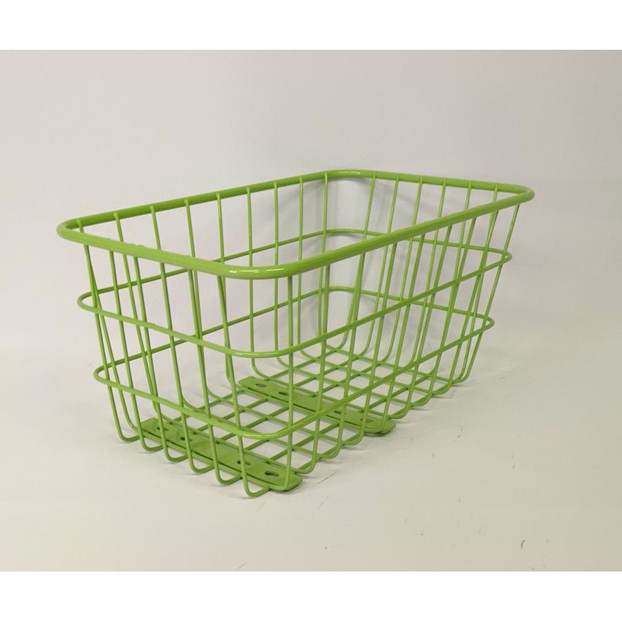 自転車用リアバスケットNRB17LG／自転車後カゴ 自転車リアカゴ カラー