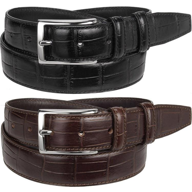 Felisi（フェリージ） 3/7+4% べルト 85/07/SA クロコ型押し 返品交換