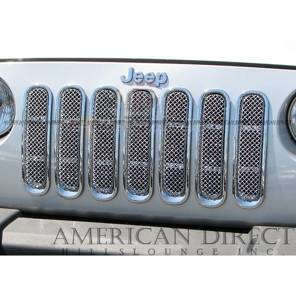 Jeep（ジープ） 【即納/クローム/メッシュグリル】07-16y JK