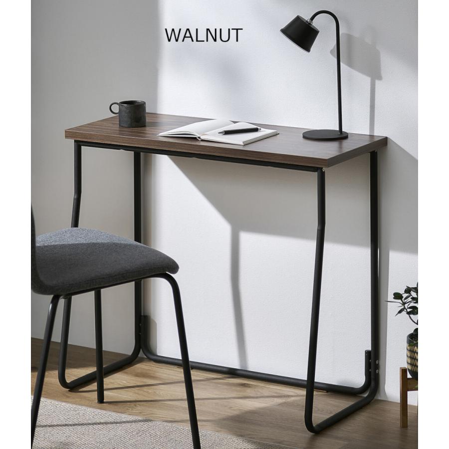 インダストリアル 机 デスク 薄型 省スペース 天板幅79奥行33cm 学習机