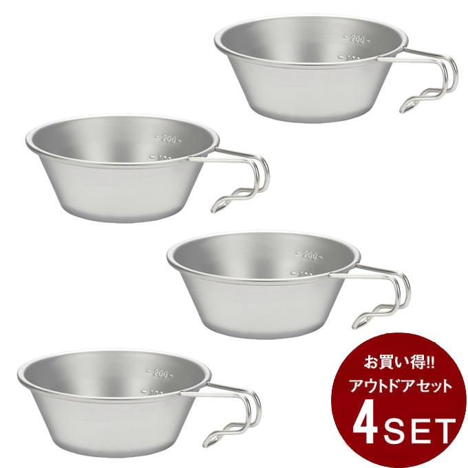 snow peak（スノーピーク） シェラカップ4個セット ステンレスシェラ