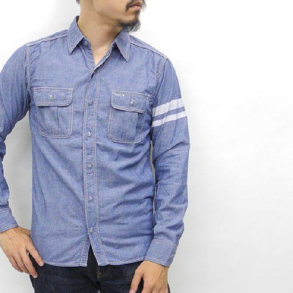 MOMOTARO JEANS 桃太郎ジーンズ CHAMBRAY L/S WORK SHIRT 『出陣