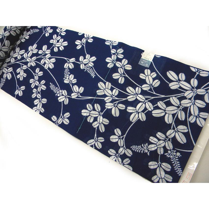 竺仙(ちくせん)綿100%地染高級浴衣反物萩