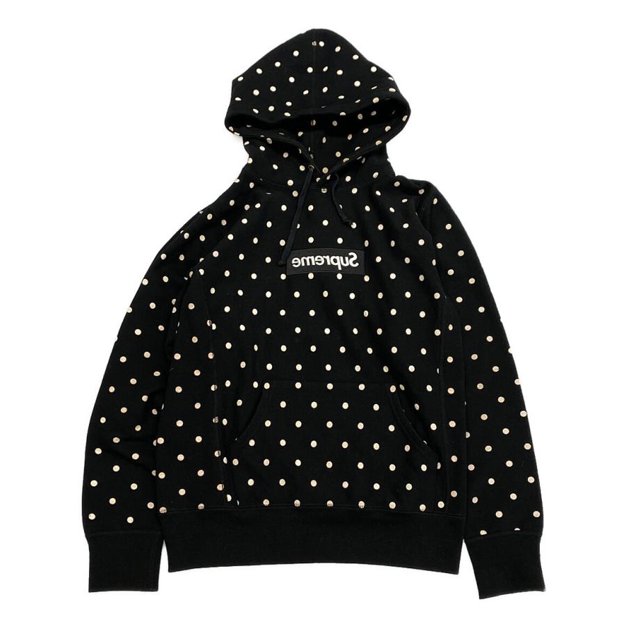 シュプリーム コムデギャルソン 反転ボックスロゴドット柄パーカー
