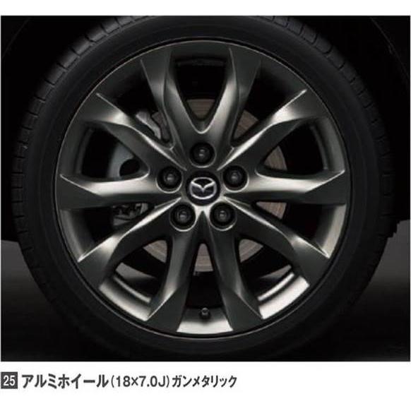 マツダ（Mazda） アルミホイール(18X7.0J) 1本 ガンメタリック