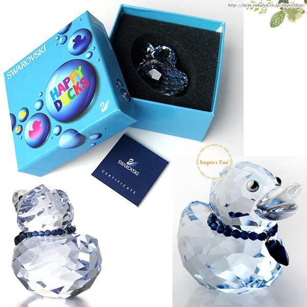 美品 スワロフスキー ハッピーダック ミスエレガント クリスタル