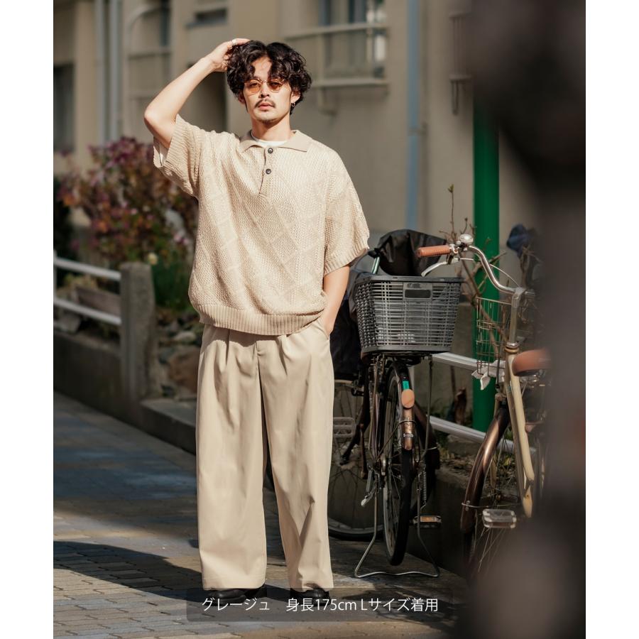 improves（インプローブス） ポロシャツ メンズ NULL ヌル 透かし編み