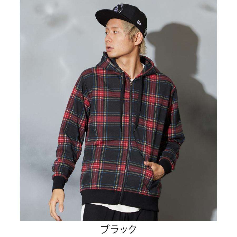 improves（インプローブス） チェック スウェット パーカー メンズ