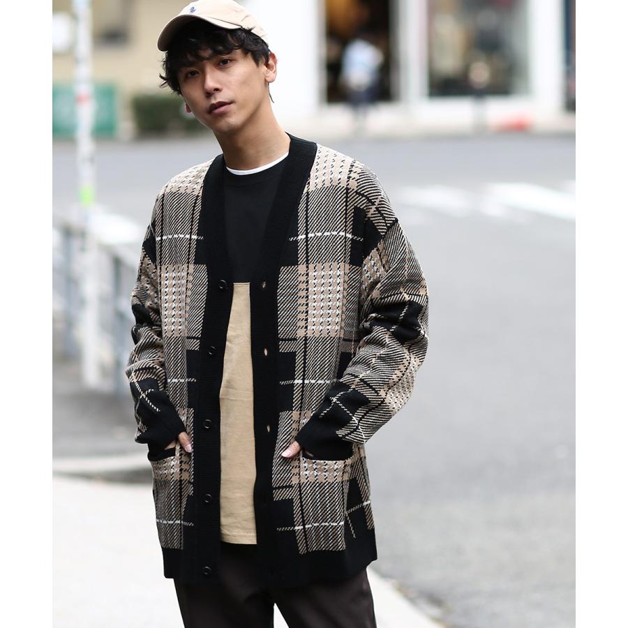 improves（インプローブス） ニット カーディガン メンズ チェック柄