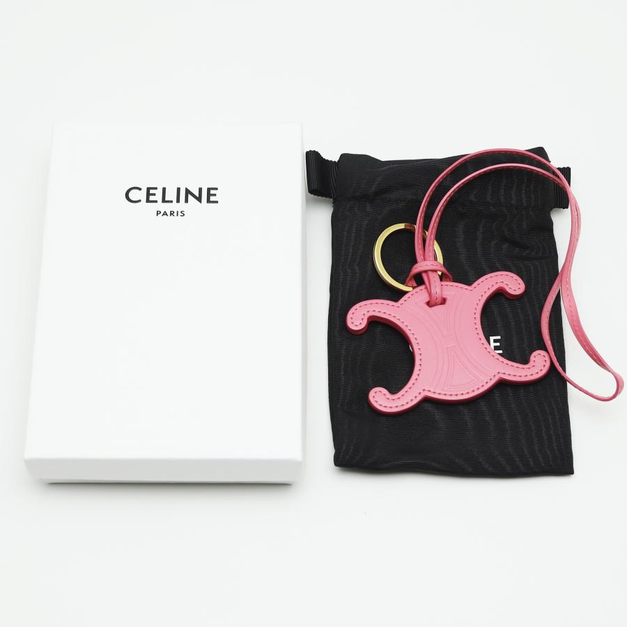 CELINE（セリーヌ） 中古品 トリオンフ キーリング チャーム スムース