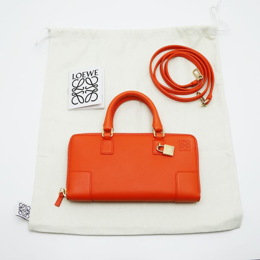 Amazona（LOEWE） 新品同様品 ロエベ アマソナ ポーチ カーフレザー