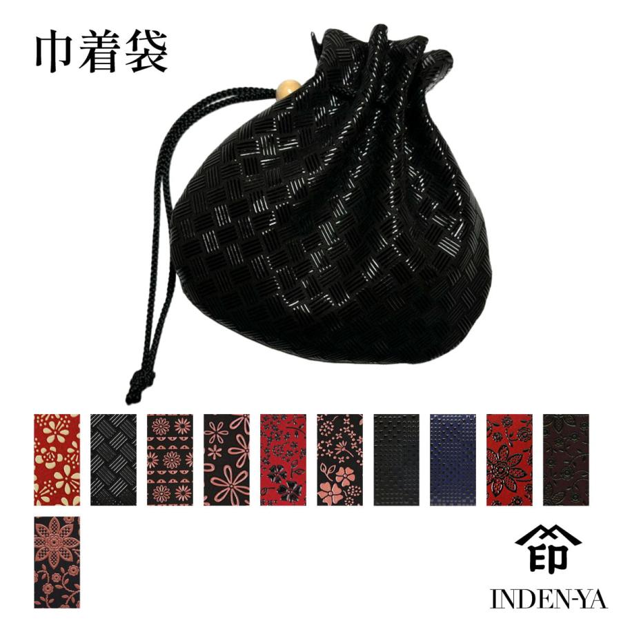 印傳屋（INDEN-YA） 卒業祝い 巾着 印伝 本革 和柄 送料無料 甲州印伝