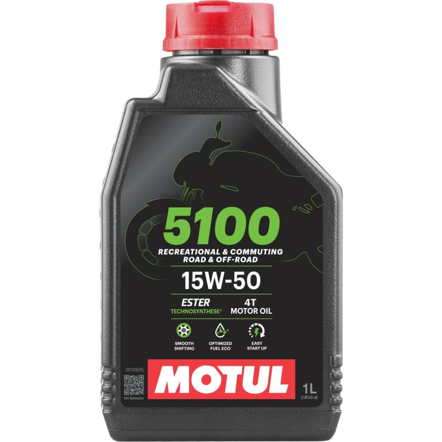 MOTUL（モチュール） 5100 4T 15W-50 1L オイル バイクオイル 112811
