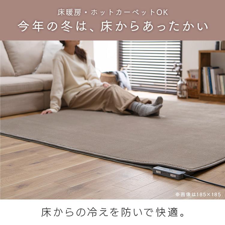 IRIS OHYAMA（アイリスオーヤマ） ラグ ラグマット カーペット 3畳 185