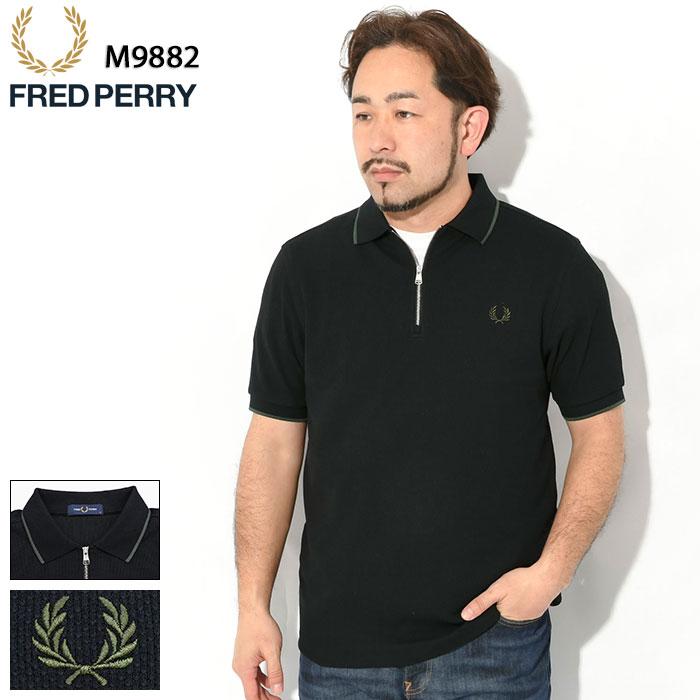FRED PERRY（フレッドペリー） ポロシャツ 半袖 メンズ テクスチャード