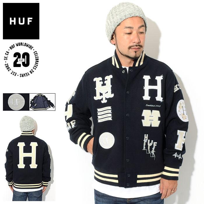 HUF（ハフ） ジャケット メンズ 20 イヤー クラシック H バーシティー