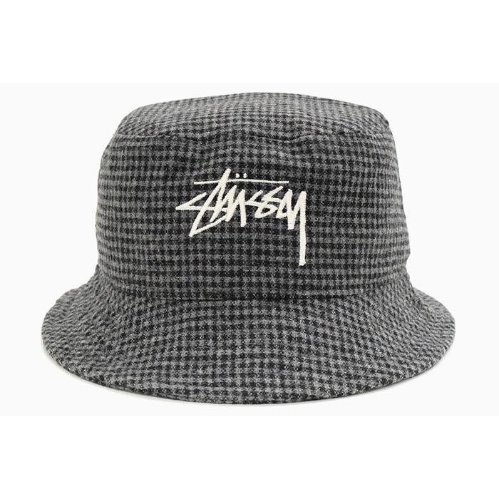 STUSSY（ステューシー） バケット ハット STUSSY Wool Check Big Stock