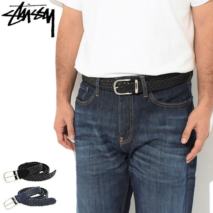 STUSSY（ステューシー） ベルト メンズ Braided Leather ( stussy belt